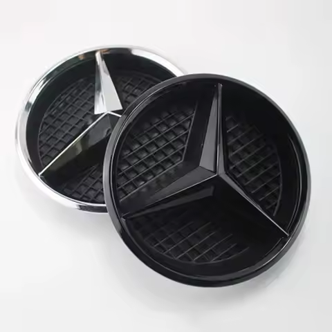 3D Car Grill Emblem Star Badge Front Grill Logo For Mercedes Benz W204 W205 W213 X253 A B C E S CLA 