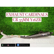 Y16ZR/ Y16 100% ORIGINAL CARDINALS EXHAUST STANDARD CUTTING OPEN 35MM 28MM
