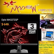MSI Optix MAG272QP 27" 2560 x 1440 pixels WQHD LCD Flat Matt Black (3Y), "10.10 Grand Offer Sales"