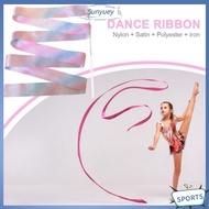 ❥ sunyuey ❥  2M Dance Ribbon Kid Sport Performance Strip with Twirling Stick Gymnastics Ribbon Art G