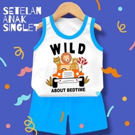 WILD ABOUT TIME CHILDREN'S SINGLET SET
