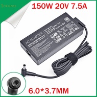 20V 7.5A 150W 6.0*3.7mm Charger AC Notebook laptop adapter For ASUS Rog FX95D VX60G TUF Gaming A15 F