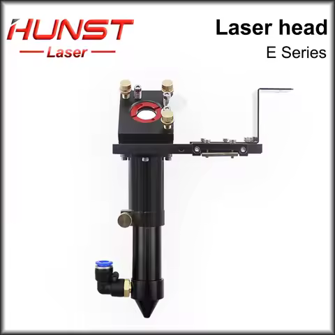 Hunst E Series CO2 Laser Head for Lens D20MM FL50.8 & 63.5 & 101.6 MM Mirror 25MM for Laser Engravin