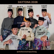 (FREE SAMPIN)NEW DESIGN 2026 EDITION BAJU MELAYU ELRAH EXCLUSIVE DAYTONA SLIMFIT BLACK (2)