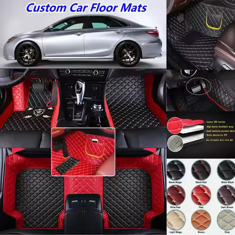 Custom Car Floor Mats For Mercedes Benz C-CLASS T-Model S204 S205 S206 Estate C300 Auto Carpets Foot