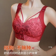 Women's Plus Size Seamless Push-Up Bra | 36-52E Anti-Sagging Support | Lace Detail