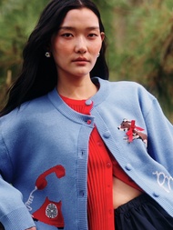 [Pomelo] เสื้อคาร์ดิแกนไหล่ตก / Drop-Shoulder Cardigan