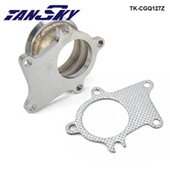 TANSKY T04E T3/T4 T3 .63A/R 5 bolt to 3" vband Stainless Steel Turbo Manifold Flange Adapter TK-CGQ1