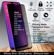 Oppo A93 A92 A91 A74 4G 5G A9 2020 A5 2020 A31 A54 A53 Reno 3 A92020 A52020 Privacy Matte Anti Spy F