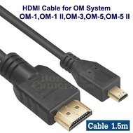 HDMI cable Length 1.8m Connect To Camera OM System OM-1 OM-1 II OM-3 OM-5 OM-5 HD TV Monitor