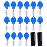 Beer Tap Plug Brush 18 Pack for Draft Beer Faucet Cap Plugs Cleaning Tap Rubber Stopper Plug Cover B