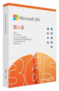 Microsoft - MICROSOFT 微軟 M365 1年個人版 (中文) (實體版) (QQ2-01722)