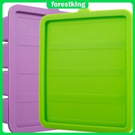 2Pcs Butter Mold Non-Stick Silicone Butter Tray with Lid 4-Cavity Butter Container Holds 8 Tablespoo