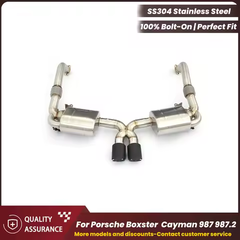 Aggressive Exhaust Sound ECCF Stainless steel Catback Exhaust for Porsche Boxster Cayman 987 987.2 P