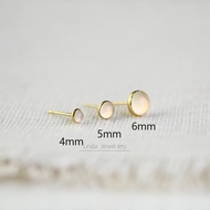 Hypoallergenic 14K Gold Plated Agate Earrings