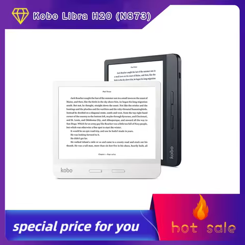 KOBO Libra H2O(N873) E-reader 8GB 300ppi 7” IPX8 Waterproof/E-Ink screen 90% new spot special price