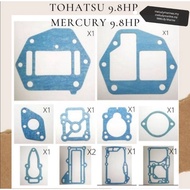 1 Set Gasket Tohatsu 8hp 9.8hp &amp; Mercury Japan 8hp 9.9hp 3K9-87120-0-3M