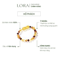 Vòng Tay Lắc Chân Hổ Phách Lora Amber Cho Bé Tránh Vía Dữ Ngủ Ngon Ít Bệnh Vặt
