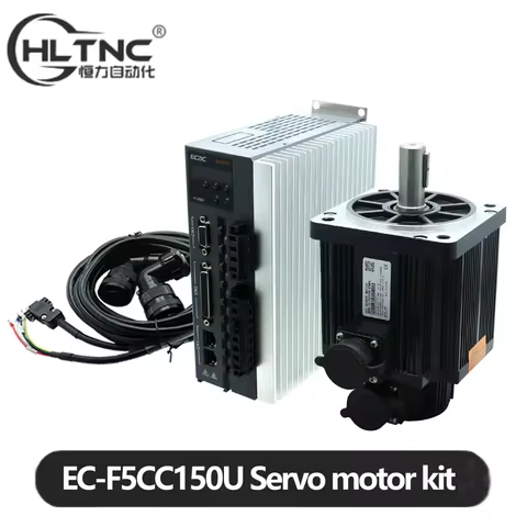 HLTNC 130SG M06025 220V 1.5KW 6Nm 2500Rpm Nema52 AC Servo Motor Kit With XP200 Driver 2500line Encod
