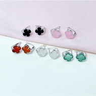 Standard silver 4-leaf earrings in all colors