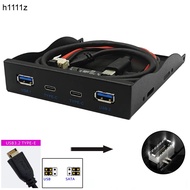 HUB Panel Hadapan 10G USB 3.2 GEN2 BARU 2x USB3.2 GEN2 + 2x Penyesuai TYPE-C TYPE E ke Type C Hadapa