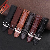 23MM Genuine Calf Leather Watchband Steel Clasp For Swatch IRONY YOS440 449 448 401G Watch Strap Wat