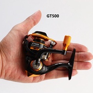 GT500 Mini Spinning Reel 5.2:1 Ratio for Outdoor Ice Fishing Sea Rock Compact Lightweight Fishing Ge