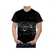 Alfa Romeo Giulietta Tshirt / Baju Microfiber Jersi / Jersey Sublimation / Tshirt Jersey