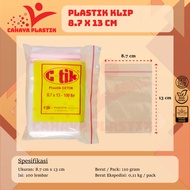 Plastic Clip 13x8.7 Ziplock Zipper Size 13 x 8.7 cm 100 Sheets