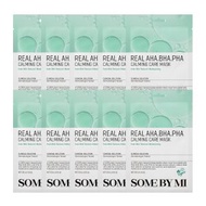 SOME BY MI - Real AHA-BHA-PHA Calming Care Mask - 10pcs