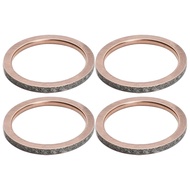 4PCS Metal Exhaust Pipe Header Gasket For Yamaha FZ-07 15-17 MT-07 18-22 XSR700 18-21 2023 XTZ07 Ten