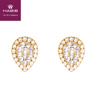 HABIB Oro Italia 916 White and Yellow Gold Earring GE71780121(Y)-BI