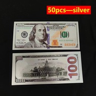 cod 20/50/100pcs USD 100 Dollars 24k Gold Foil Golden USD 100 Dollar Fake Bills Paper Money Banknote