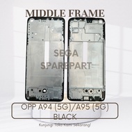 MIDDLE FRAME/MI LCD CENTER BODY A94 (5G)/A95 (5G) BLACK