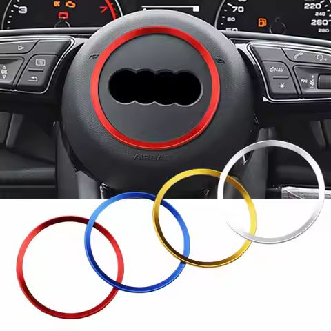 For Audi A1 A3 A4 A5 A6 A7A8 Q3 Q5 07 5Q5 S1 S3 S4 S5 S6 S7 S8 RS3 RS5 RS6 Steering Wheel Decoration