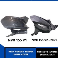 YAMAHA AEROX NVX155 v1 - NVX155 (NEW) v2 2021 PVC REAR HUGGER  FENDER INNER COVER.