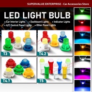 1Pcs T5 T4.7 T4.2 T3 LED Bulb Meter Bulb Instrument Dashboard Car Meter LED Light Bulb Aksesori Lamp