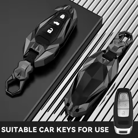 Fit for Audi key bag ring buckle cover cover case A3 A4 B9 A6 A7 4K A8 E-tron Q5 Q8 C8 D5 SQ8 A6L A8