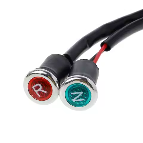 N84F 2Pcs Neutral Reverse Motorcycle N/R Light Indicator ATV Light Gear For 50cc 110cc 125cc 150cc 2