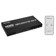 4K 2x8 HDMI Switch Splitter 1 in 8 Out HDMI Splitter Video Distributor 8 Channel Image Share Display