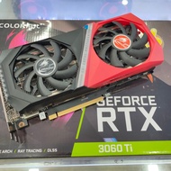 VGA SECOND BERKUALITAS COLORFUL RTX 3060TI FULLSET MULUS NORMAL 100%