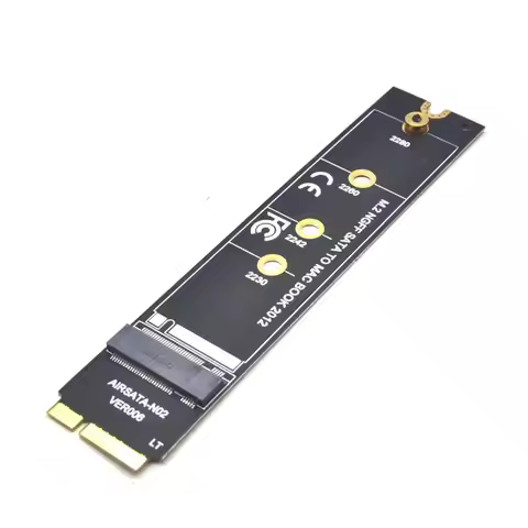 Adapter Card to 64G 128G 256G 512G M.2 SATA NGFF SSD for 2012 MacBook Air A1465 A1466 for Apple SSD 