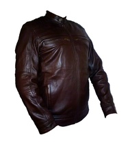 Leather Jacket men - genuine sheep leather - original quality guaranteed – jaket kulit asli lelaki – kulit biri biri