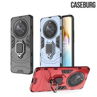 榮耀Honor X50 5G CASEBURG Hybrid R 磁貼指環扣 座枱支架 四邊全包手機殼 手機套 5148A