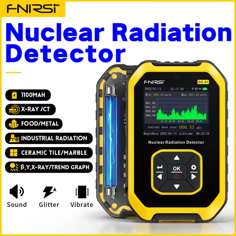 FNIRSI GC-01 Geiger Counter Nuclear Radiation Detector X-ray γ-ray β-ray Radioactivity Detector Pers