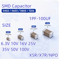 50PCS 1206 Chip Capacitor MLCC X7R 50V 750pF-82nF 820pF 1nF 1.2nF 1.5nF 1.8nF 2.2nF 2.7nF 3.3nF 3.9n