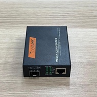 Netlink Media Converter SFP 1.25G to LAN RJ45 10/100/1000 Mbps Gigabit Ethernet Fiber Switch Power A