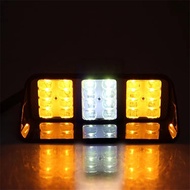 8 Led Side Markers Warning Light Grille Flashing Lightbar Truck Car Beacon Lamp Amber White Traffic Light 12V - 24V