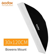Godox Softbox 30x120cm 12"x 47" Portable Rectangular Studio Strobe Softbox with Bowens Mount for Stu
