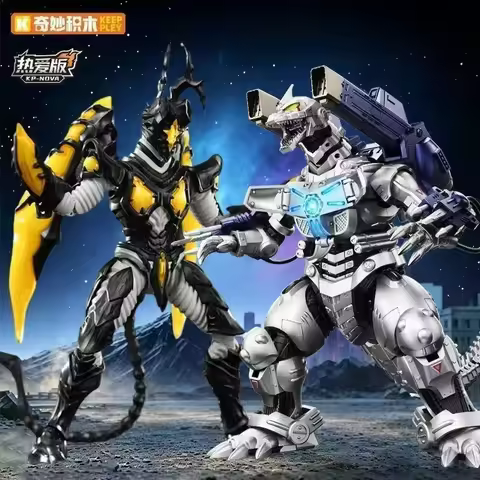 Keeppley Genuine Monster Love Edition Building Blocks Hyper Zetton Mechagodzilla Super Zetton Type 3